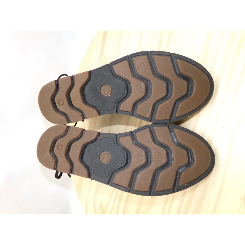 Timberland Leather Gladiator Style Sandals Womens Black Sz 9 Defender Repellent